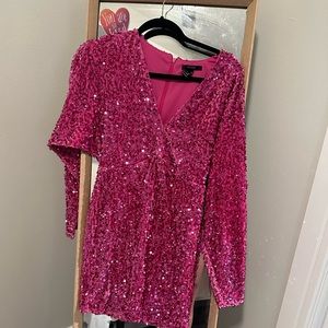 Sparkly pink dress